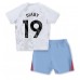 Aston Villa Moussa Diaby #19 Barnkläder Borta matchtröja till baby 2023-24 Kortärmad (+ Korta byxor) Billigt